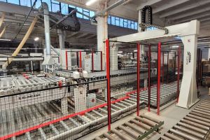 Rozładunek bramowy z wiertarki HOMAG - Strzyżów